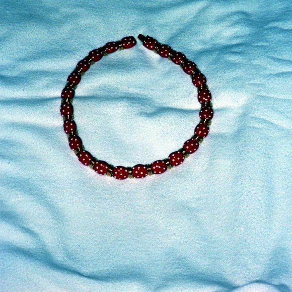 Red Polka Dot Necklace - Picture 1 of 1